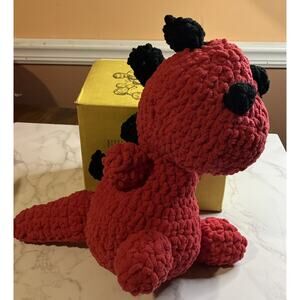 Handmade Crochet Dinosaur Apx 17”